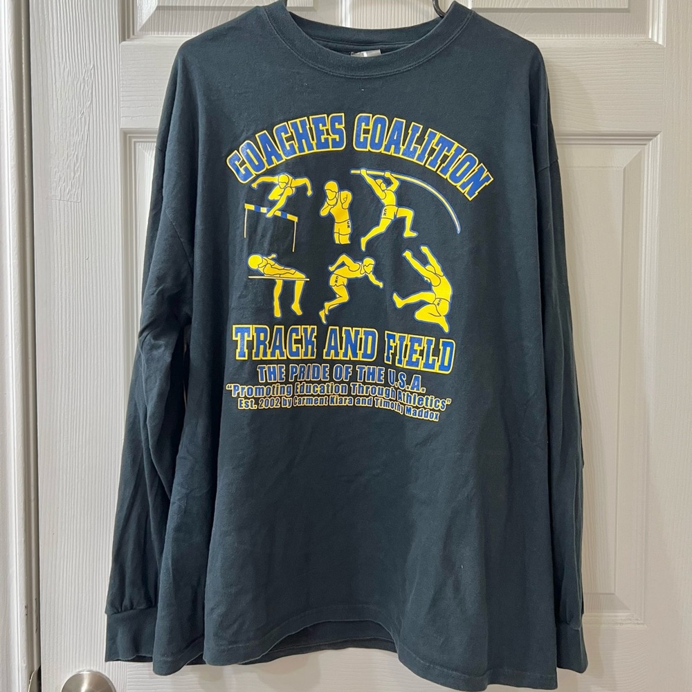 vintage 90s coaches coalition long sleeve shirt